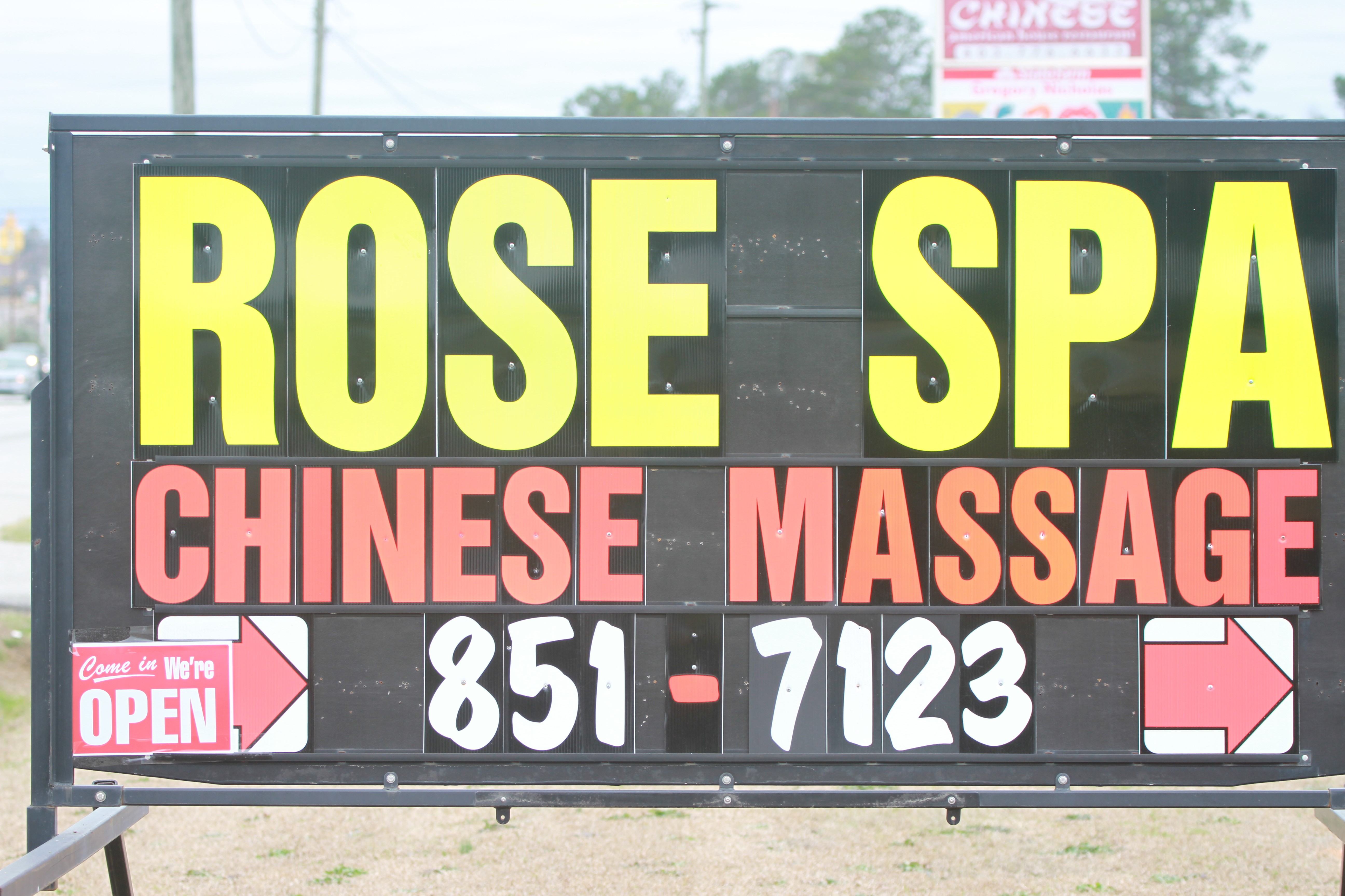 Rose Spa Sign